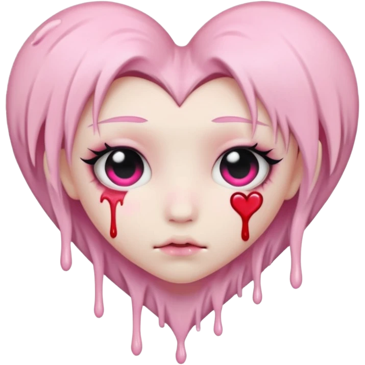 pastel goth bleeding heart emoji