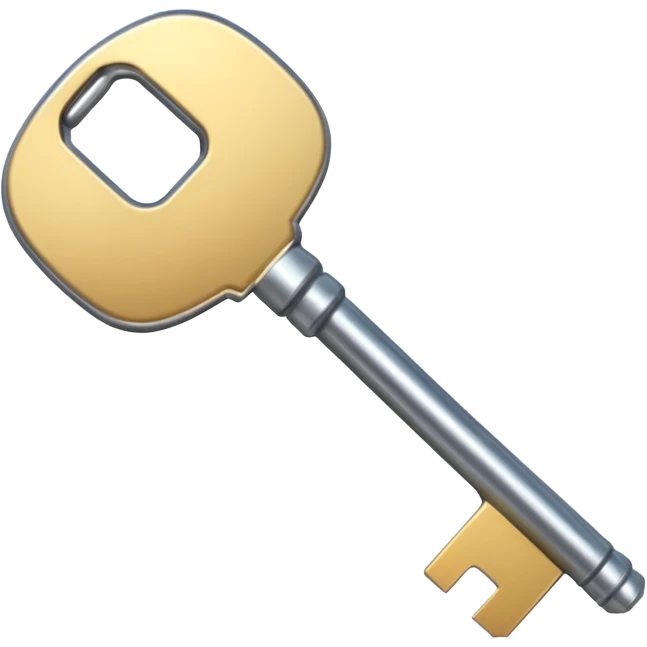 Modern steeldoor key emoji