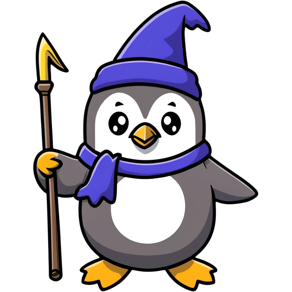 penguin wizard emoji