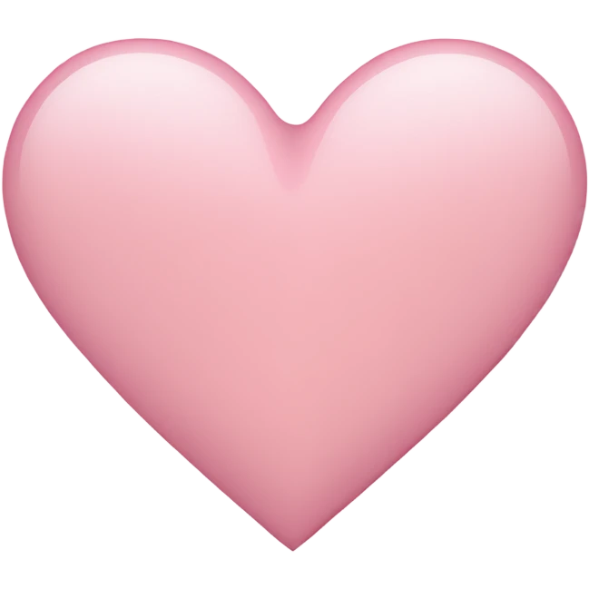 light pink heart emoji