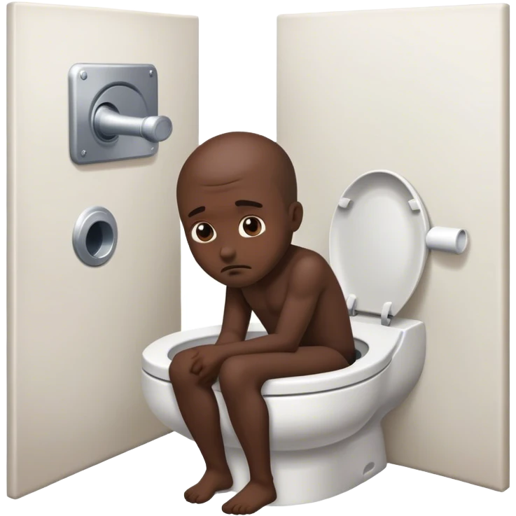 Toilet with a man’s head inside emoji