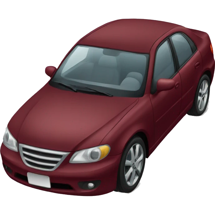 Dark red car emoji