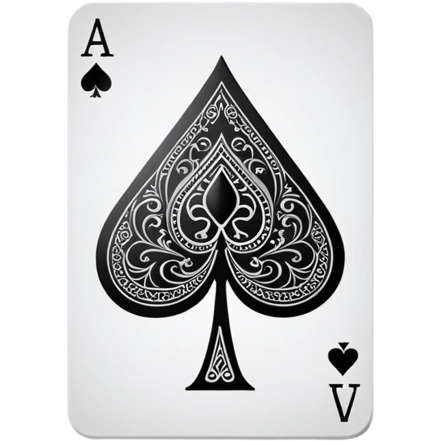 ace of spades playing card emoji