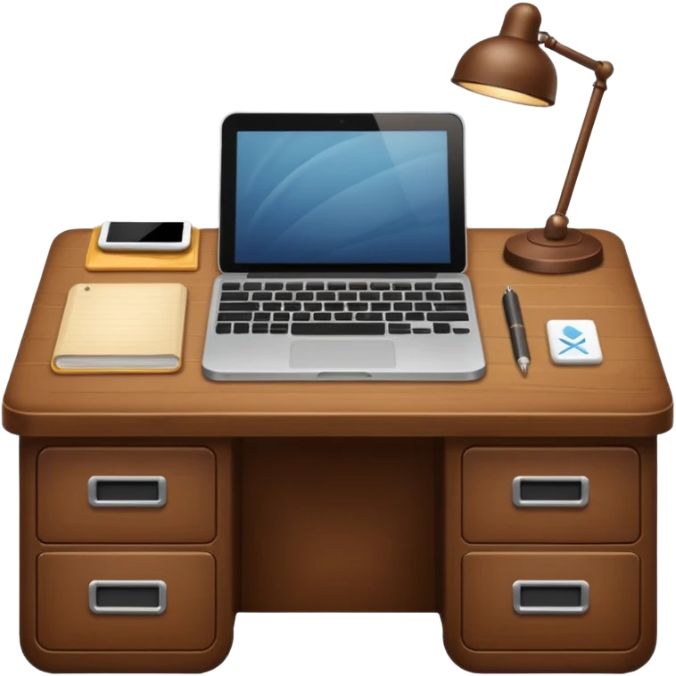 wood desk  emoji