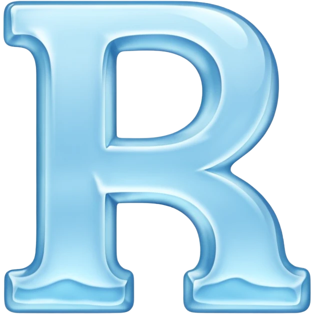 The picture shows a huge ice letter "A" emoji