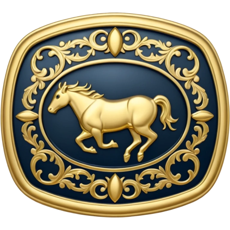 rodeo belt buckle  emoji