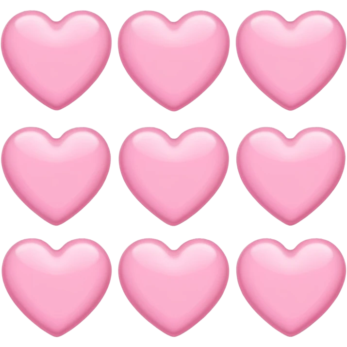 Corazones rosa pastel emoji