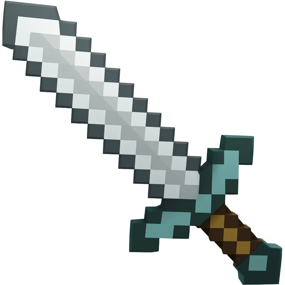 minecraft sword but smaller emoji