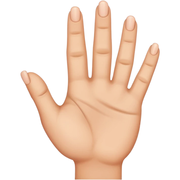 Una h con los dedos emoji
