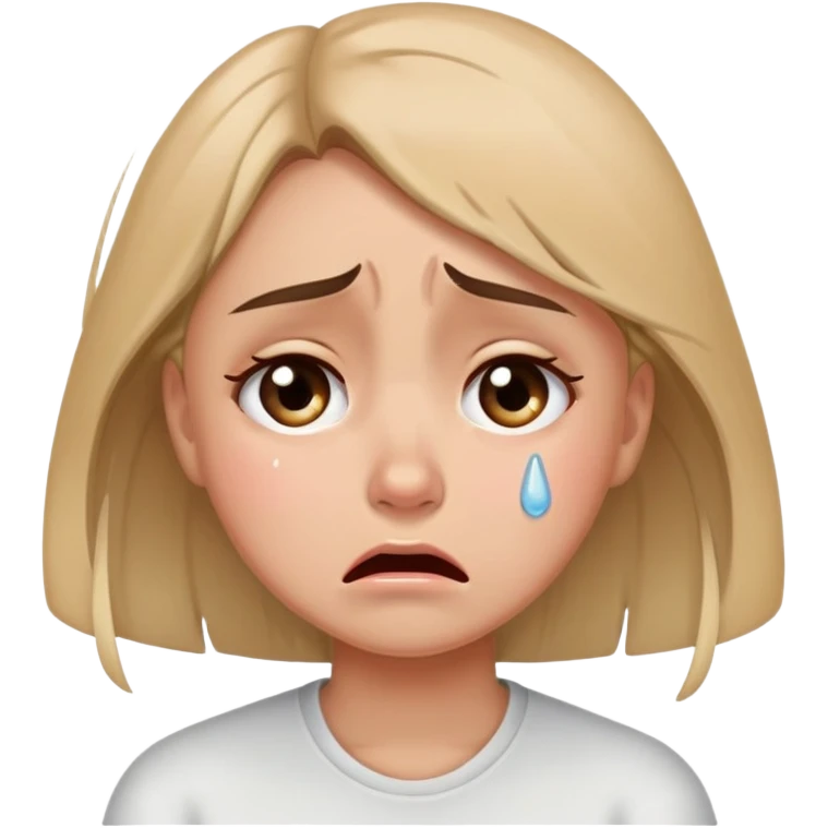 Girl crying emoji