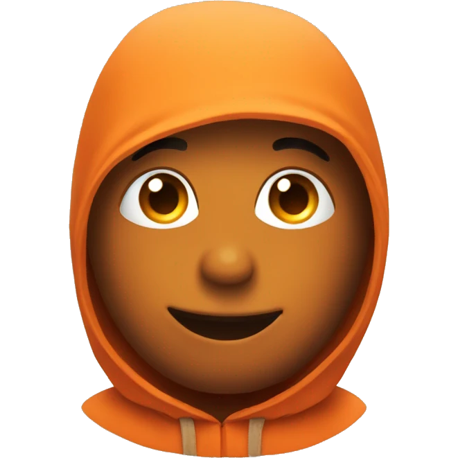 Orange cute emoji