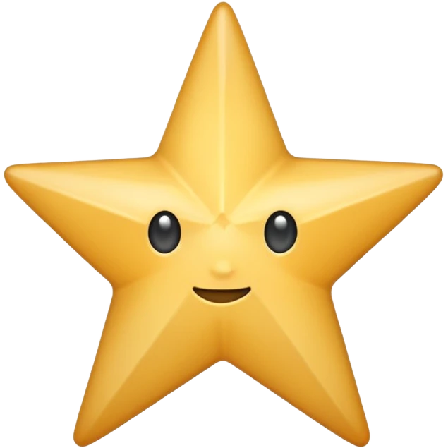 grey star, with subtle shading emoji