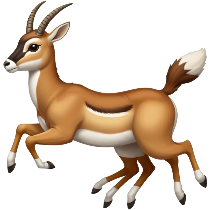 a south african springbok jumping emoji