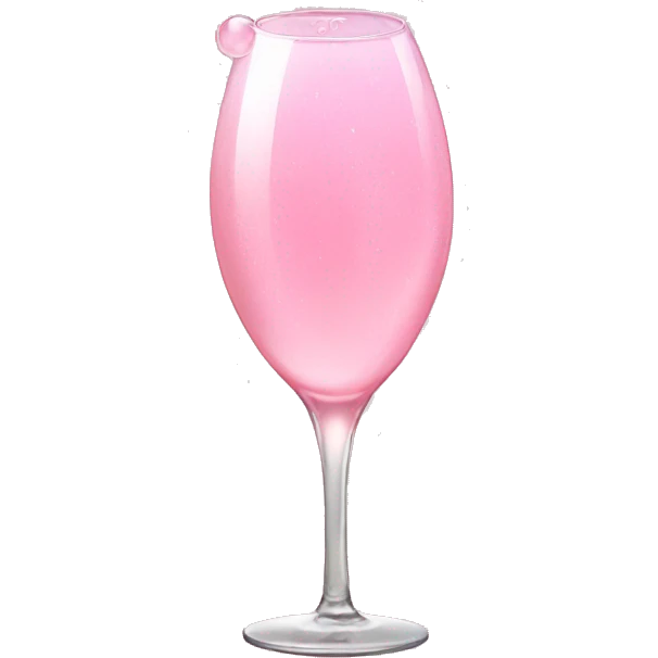 Pink bubble champagnw emoji