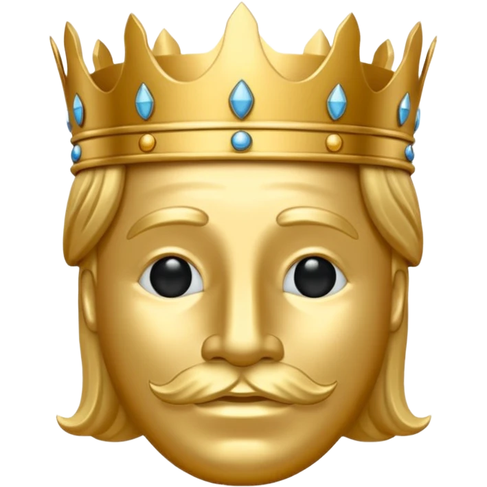 Koning van schaken geef het in de officiële form  emoji