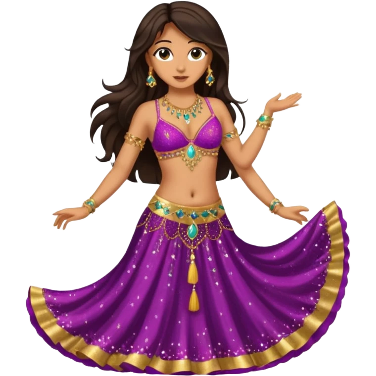 Girl belly dance emoji