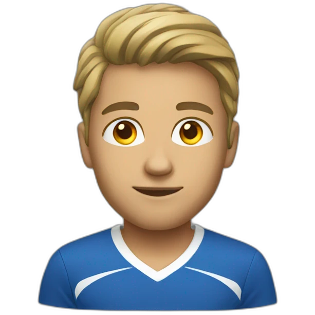 Young soccer Coach  emoji