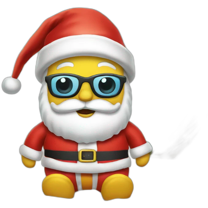 Santa claus beach emoji