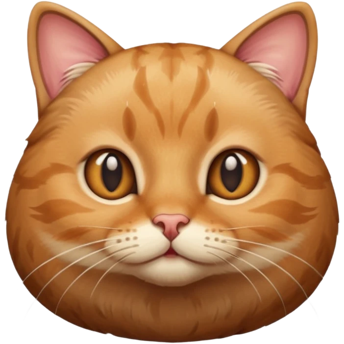 Katze mit einer großen Frikadelle emoji