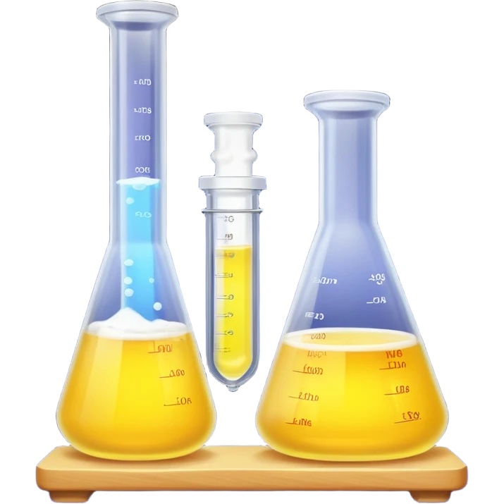hi-lighters lemon baking soda uv light glowing formula in beaker/ test tube and baking soda in lab emoji
