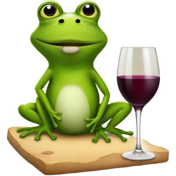 Frog Wine emoji