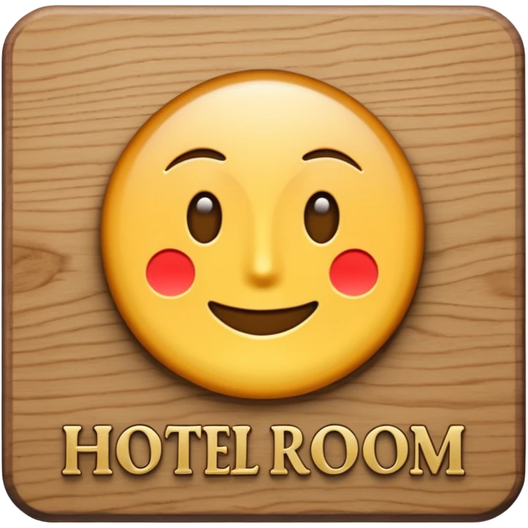hotel room sign emoji