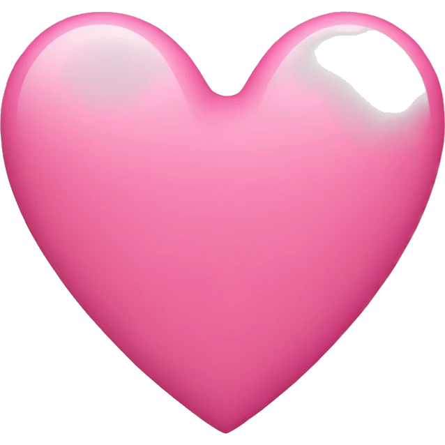 A pink heart emoji