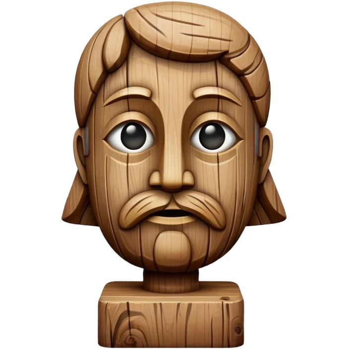 wooden statue  emoji