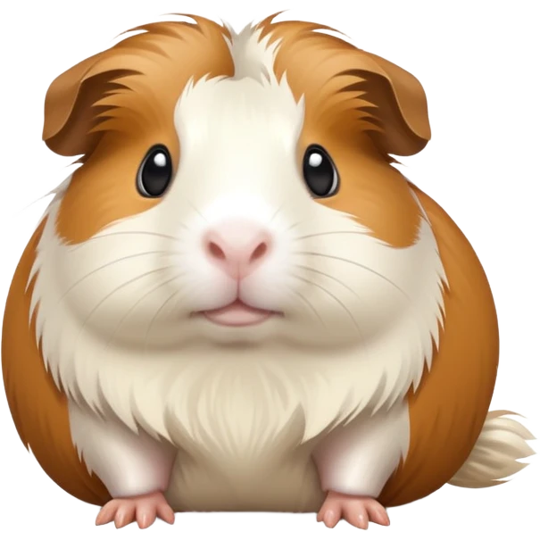 toffee and white colored guinea pig, make the toffee color lighter emoji