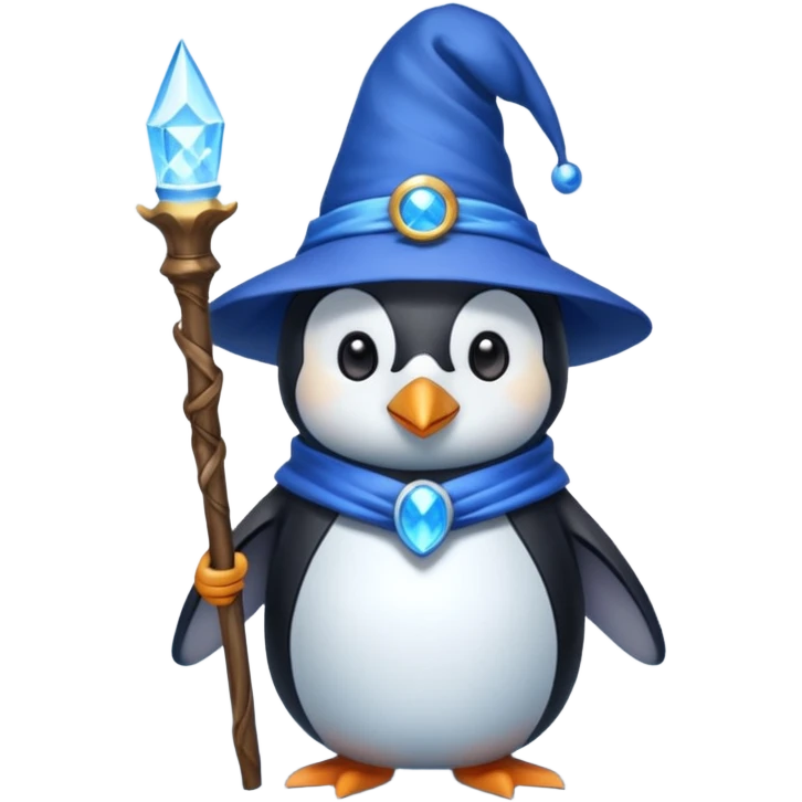 Penguin Wizard emoji