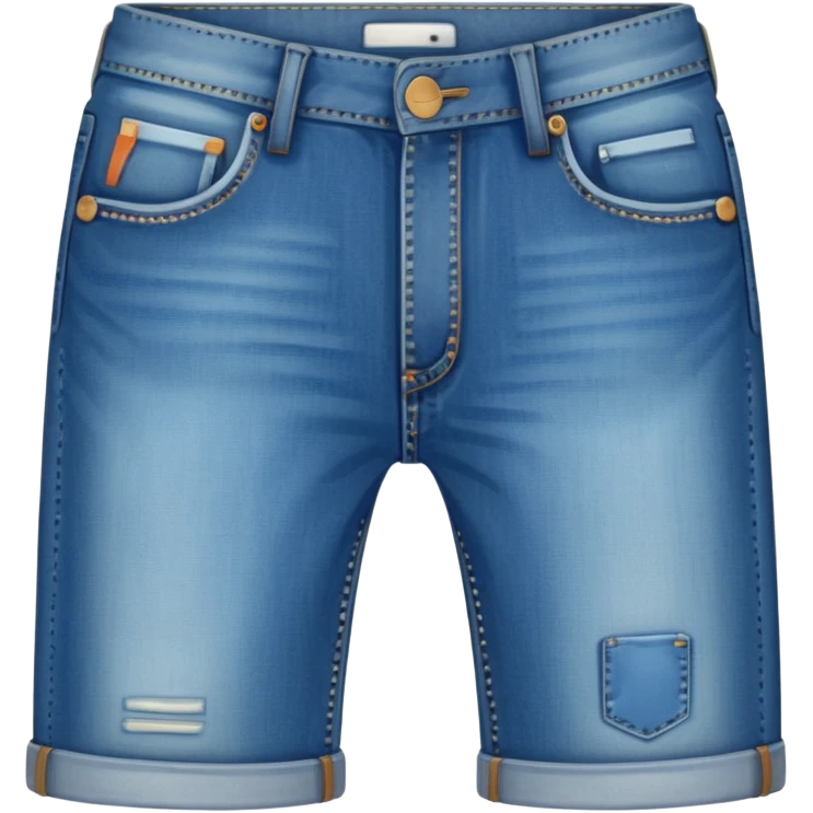 plain isolated blue jeans emoji
