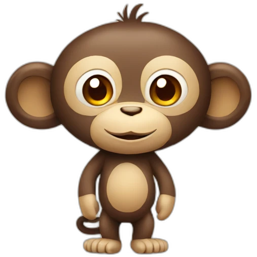 monkey with bloon emoji