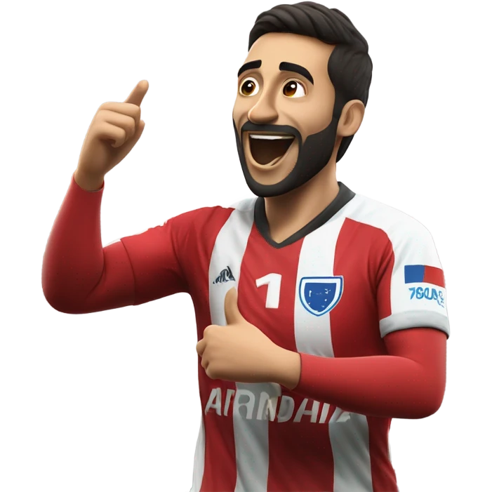 I'm honing a description of Arda Güler's goal celebration, noting his right hand on his chest and his left hand raised, mirroring the specified gesture. This aligns perfectly with known details. emoji