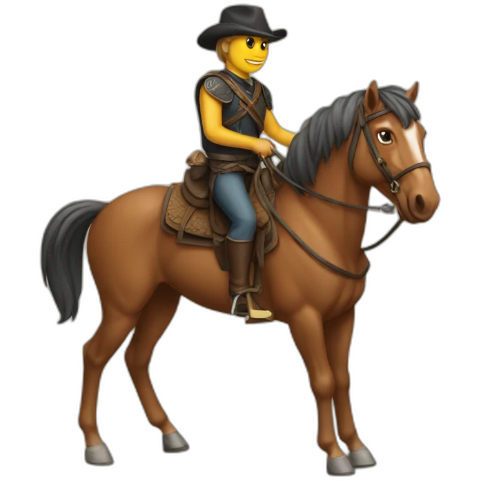 A tortul on a horse emoji