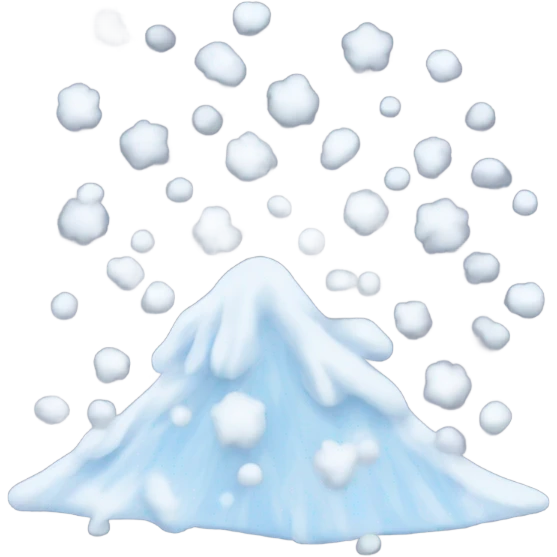 falling snow emoji