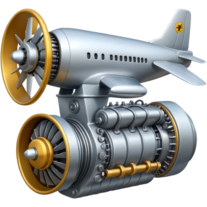 generate realistic airplane engine emoji