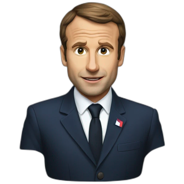 Macron pauvre emoji