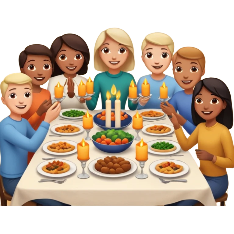 dia de jantar com amigos de infancia emoji