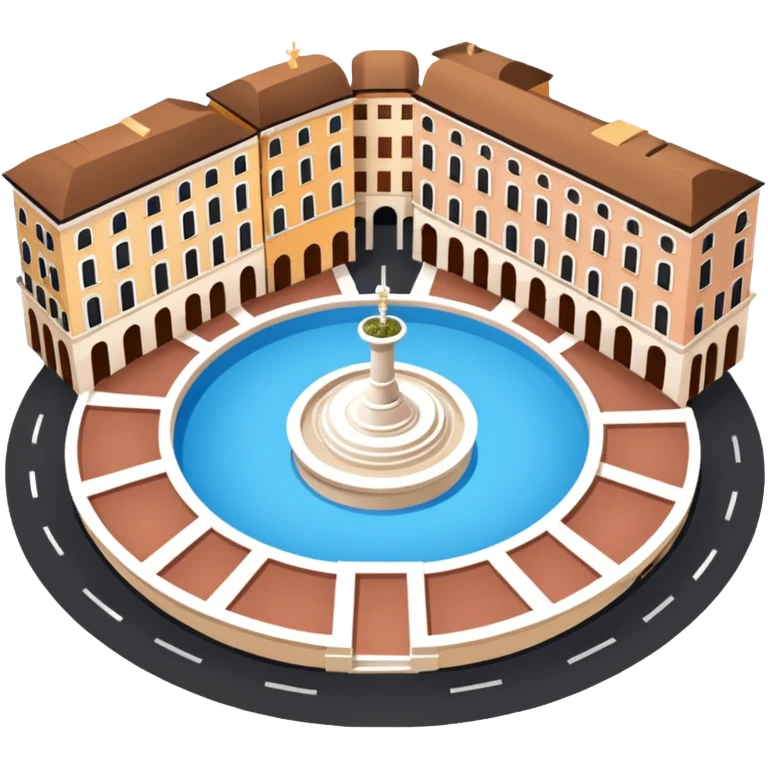 piazza di spagna view from up above
no square style no frame png style 
no squared only building emoji