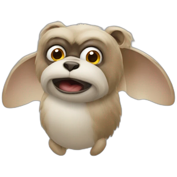 singe déguisé en mouche emoji