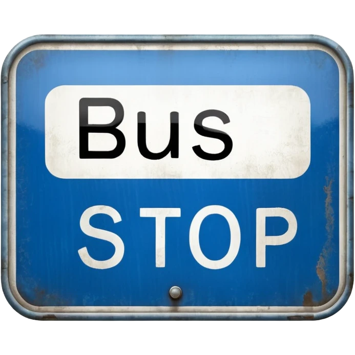Bus Stop Signboard emoji