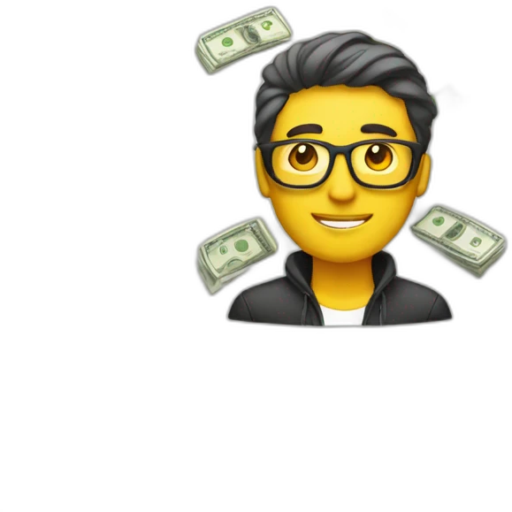 copywriter with money emoji