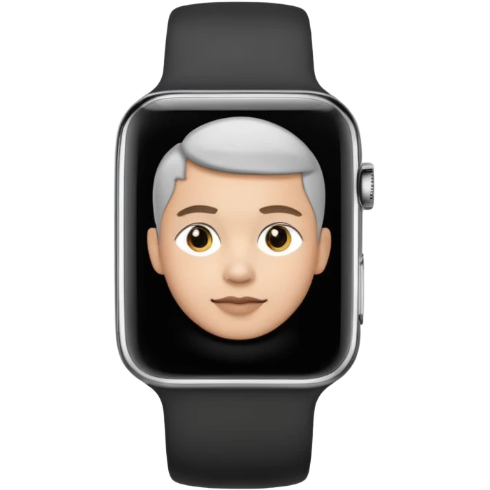 Young person wearing a smartwatch emoji