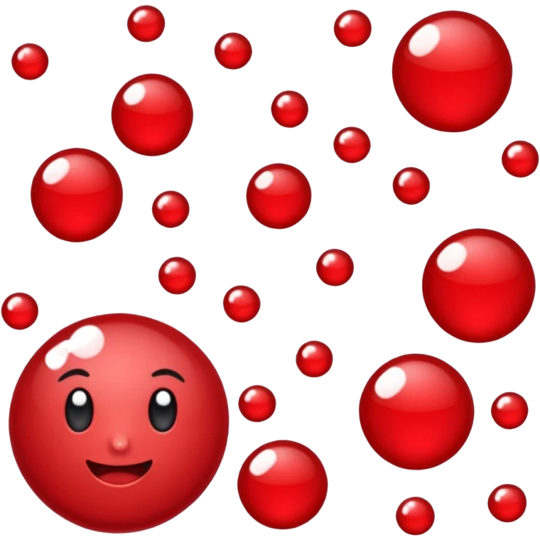 red glitter link emoji