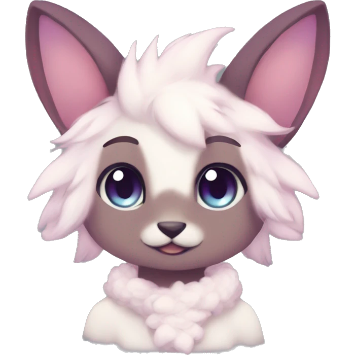 Kawaii bright fantasy ethereal anthro fursona Fakemon emoji