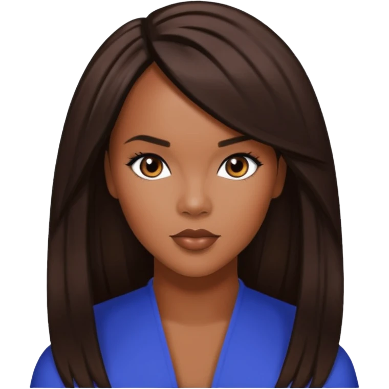 LeToya Luckett from Destiny's Child with long dark brown hair emoji
