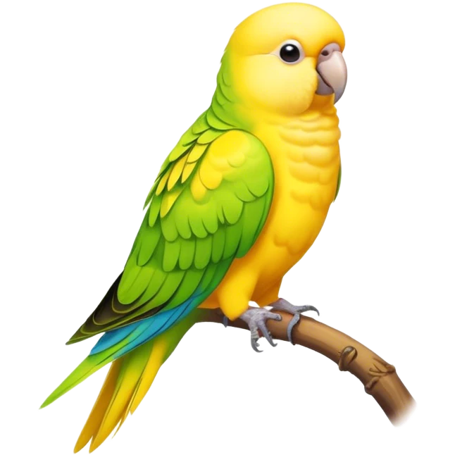 Yellow parakeet emoji