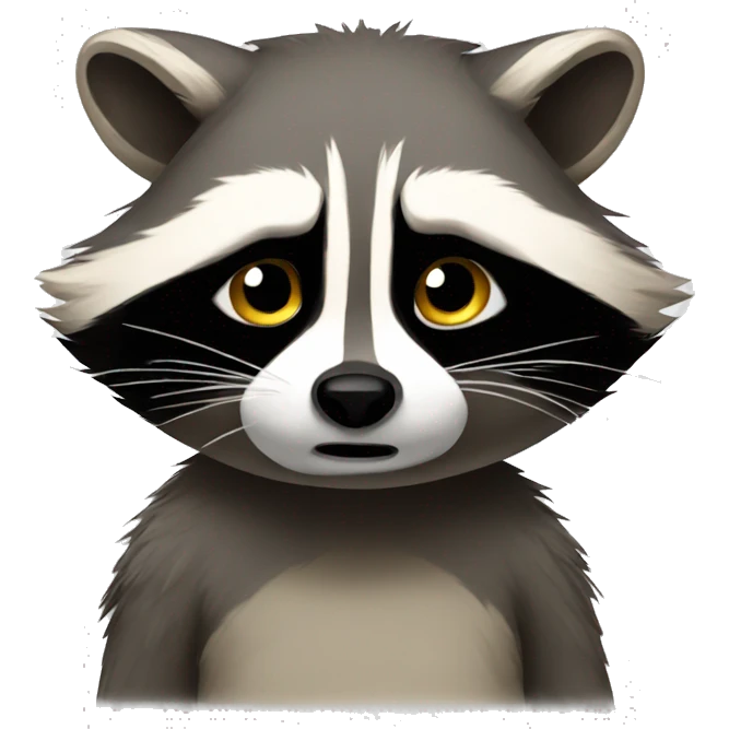 Raccoon is sad emoji