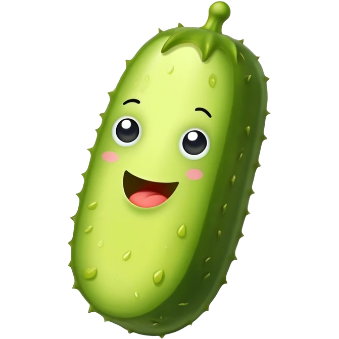 Pretty pickle emoji