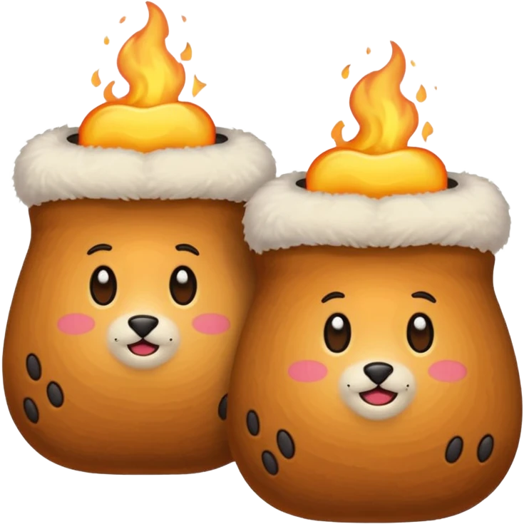 HAND WARMERS, negative : fire. emoji